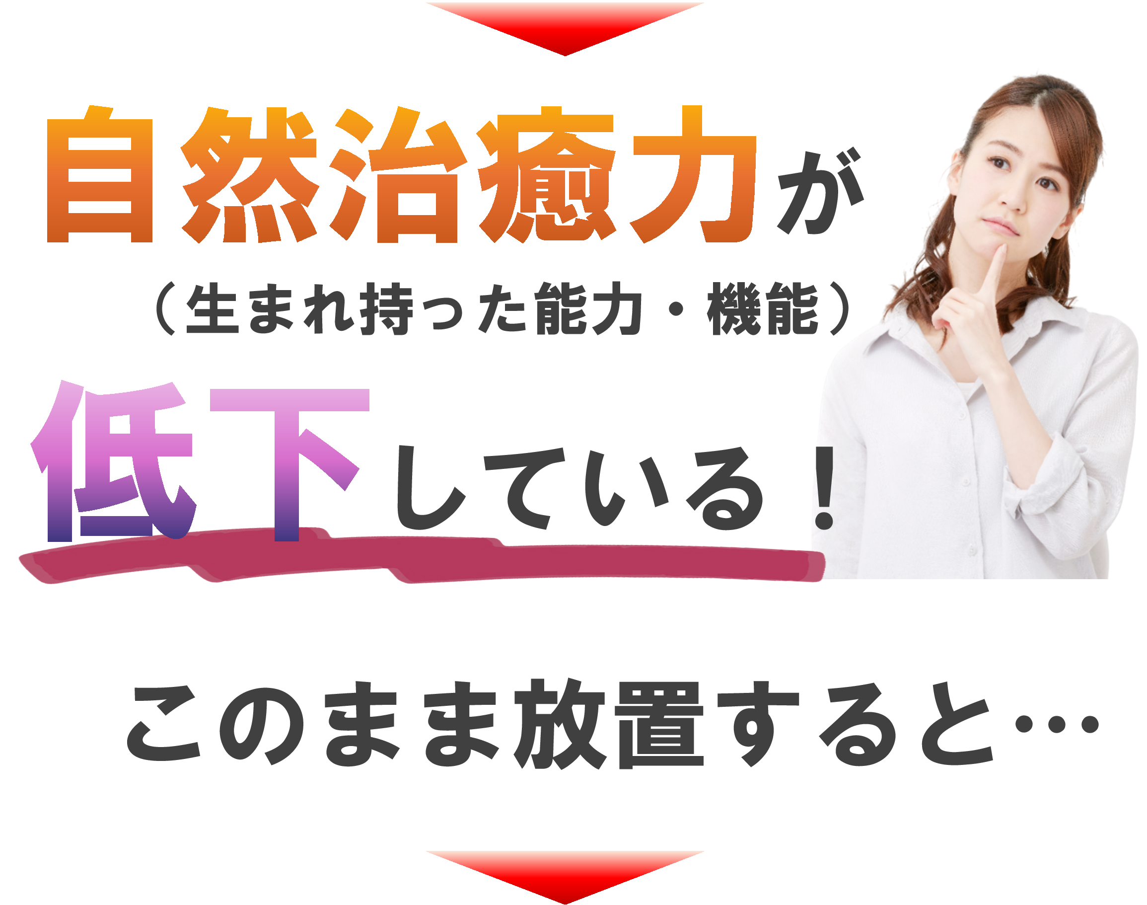 自然治癒力の低下