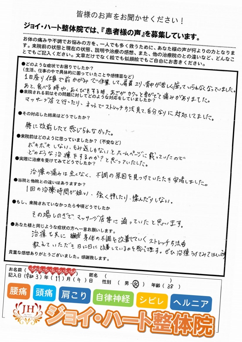 首 肩 背中 首 肩 背中