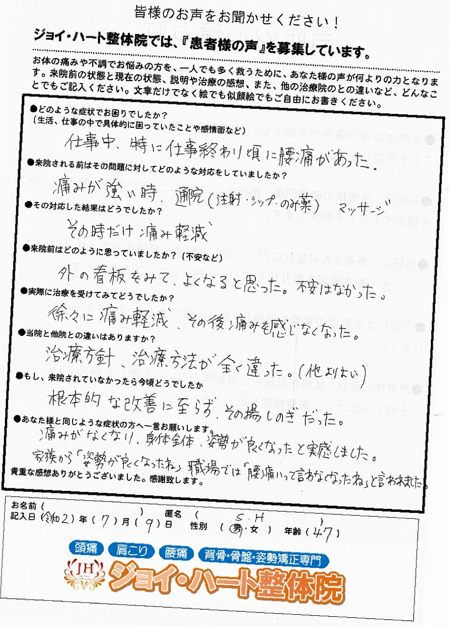 腰痛 腰痛